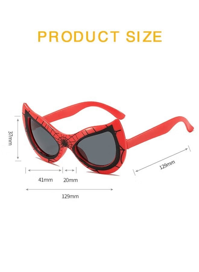 SPIDERMAN 3PCS Children's Sunglasses Anti-UV Spider Boy Sunglasses Superhero Cartoon Glasses Men and Girls Sun Glasses - Image 5